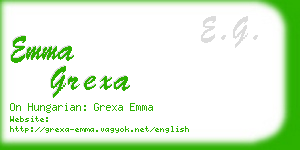 emma grexa business card